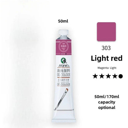 Maries Oil Paint 50ML Oil Painting Art Creation Pigment Large Oil Paint Paint Single Commonly Used 24 Colors