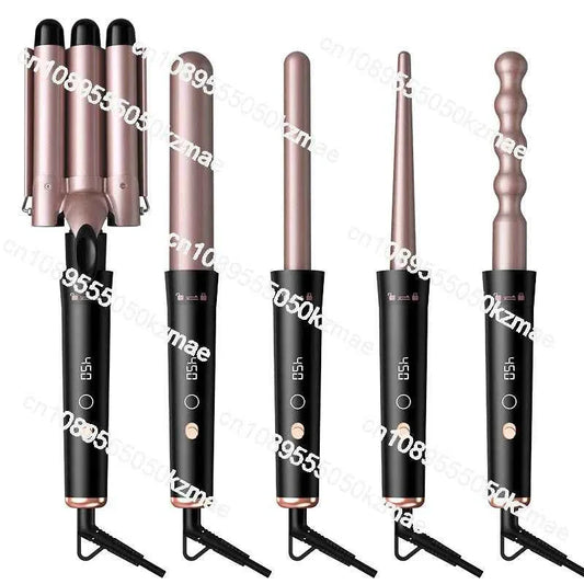 IN STOCK 5-in-1 Tube Changing Curling Iron Straight Curling Dual-purpose 32mm Large Wave Household Multi-function Curling Iron
