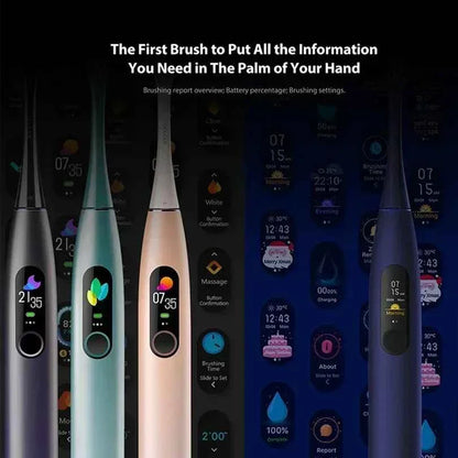 Oclean X Pro Sonic Electric Toothbrush Whitening Teeth Vibrator Wireless Charge 40 Days Works Smart APP Ultrasonic Check QH2