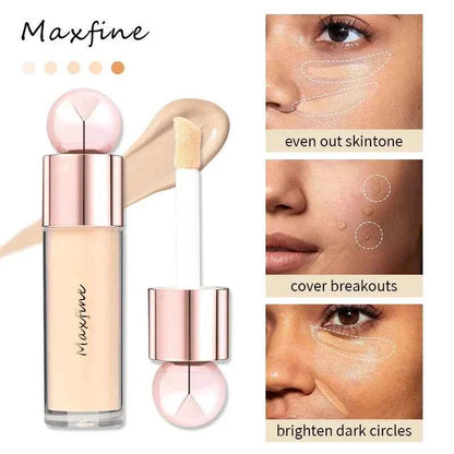 Smooth Liquid Foundation Cream Moisturizing Waterproof Concealer Modify Skin Tone Cover Acne Spots Full Coverage Face Make Up