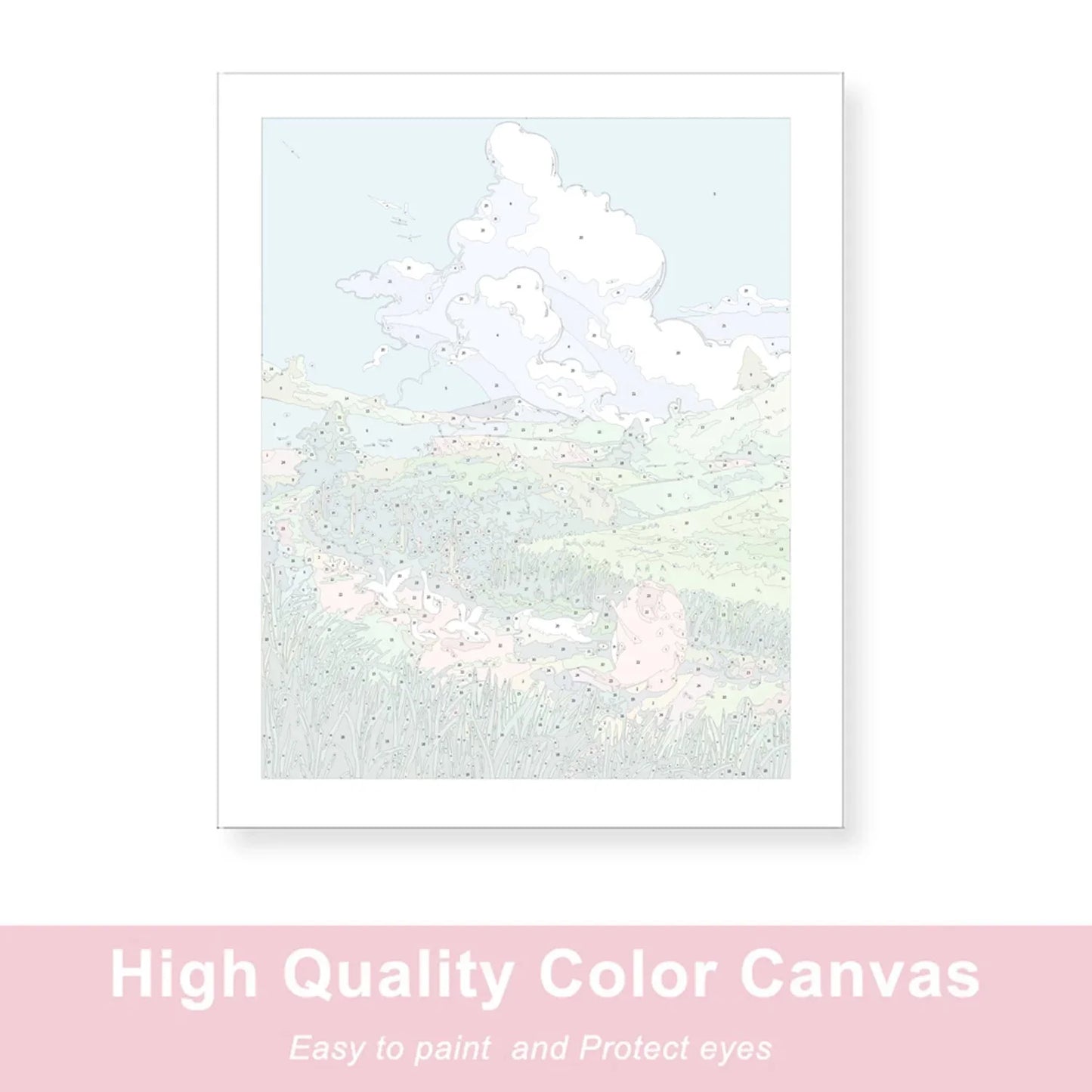 Painting by Numbers For Adult abstract dog  Dropshipping Canvas Oil Paint by Number Home Decor