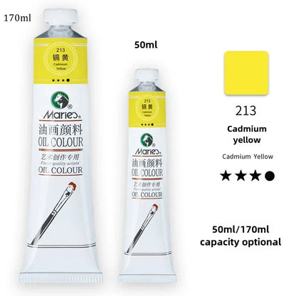 Marie's Oil Paint 170ML Oil Painting Art Creation Pigment Large Oil Paint Paint Single Commonly Used 24 Colors