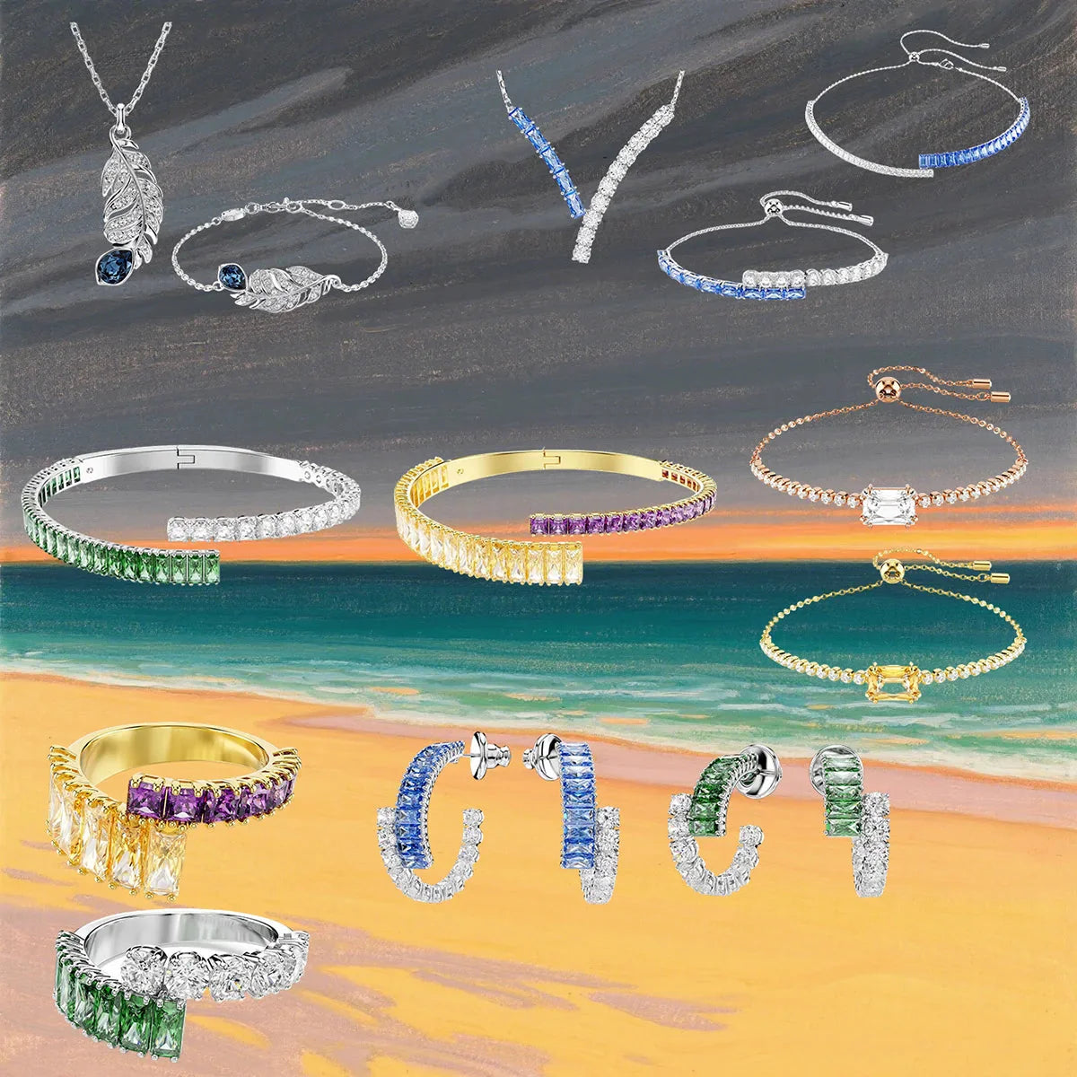 2026 Jewelry Set SW Luxury Design Simple, Elegant, Fashionable, Avant Garde, Unique and Suitable for Giving Gifts