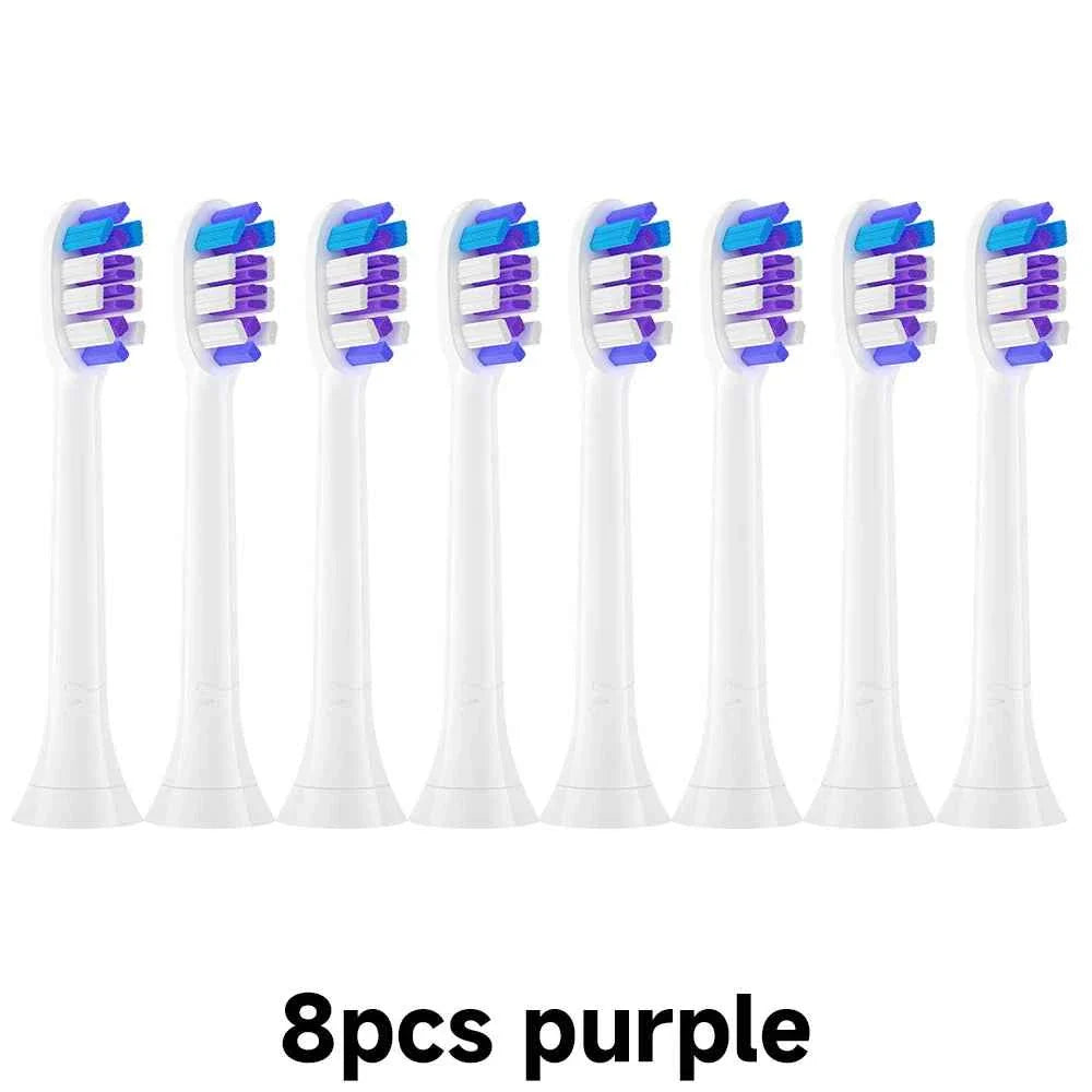 4/8pcs Replacement Toothbrush Heads Compatible with Philips Sonicare Soft Replacement Electric Brush Head 4100 6500 6100 7500 5