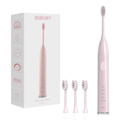 SUBORT S2 Sonic Electric Toothbrush for Men Women Houseehold Whitening IPX7 Waterproof Toothbrush Ultrasonic Auto Tooth Brush