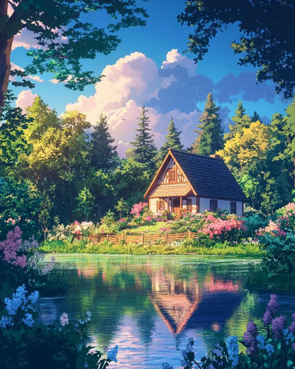 RUOPOTY Paint By Number Kit On Canvas For Adults Scenery Oil Acrylic Painting Home Decoration Gifts