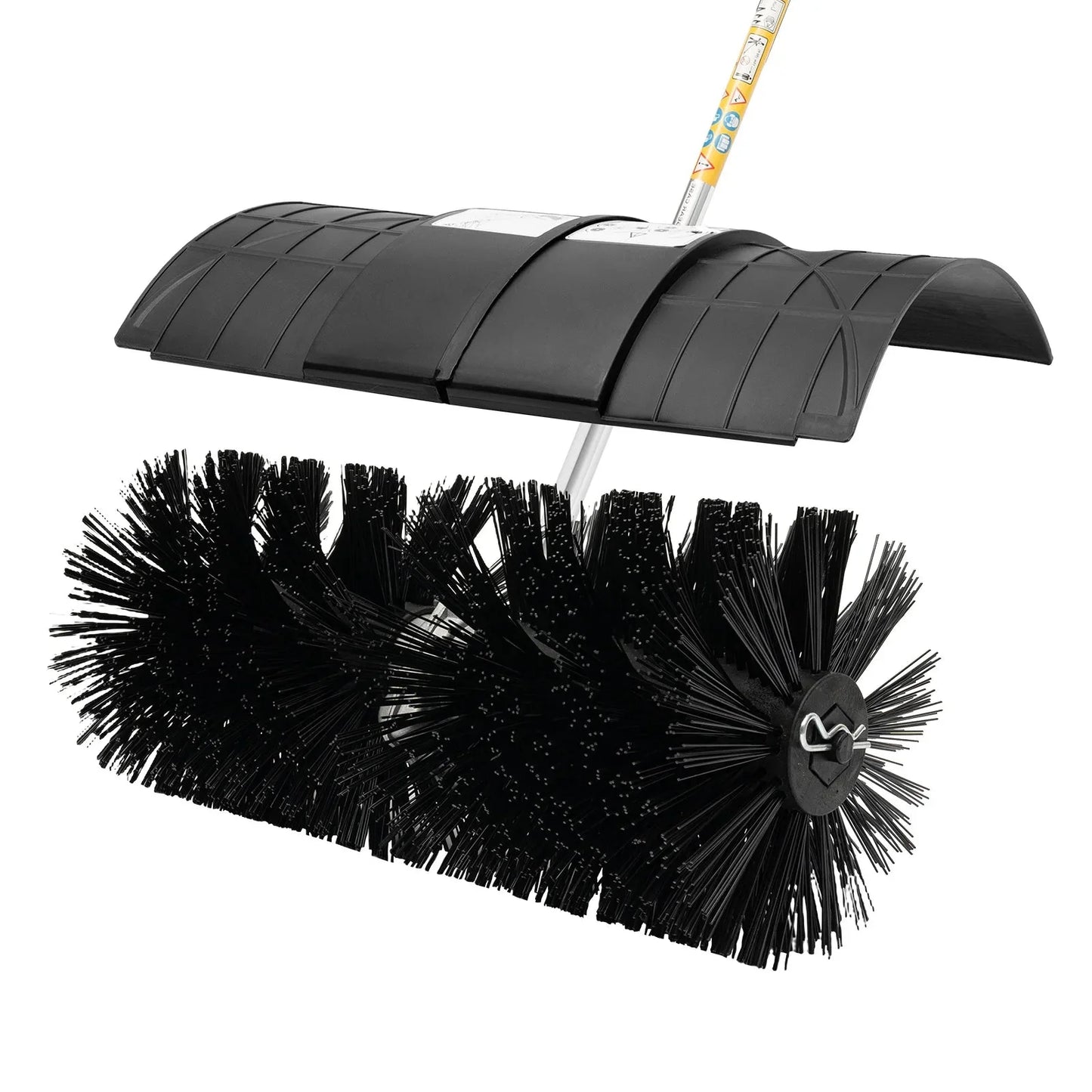 2.3HP 52CC Gas Power Walk Behind Sweeper, Hand-hold Snow Sweeper for Driveway Turf Artificial Grass