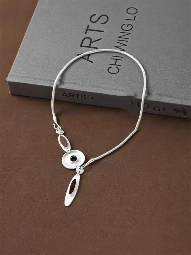 Artistic Craft Jewelry Accessories Eye Motif Necklace and Earrings Set for Women Men Fashion Forward Accessories