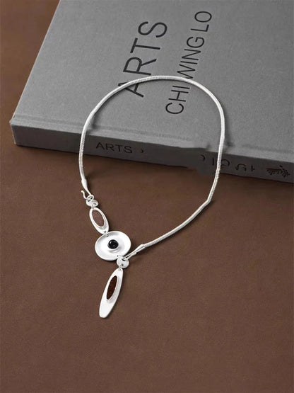Artistic Craft Jewelry Accessories Eye Motif Necklace and Earrings Set for Women Men Fashion Forward Accessories