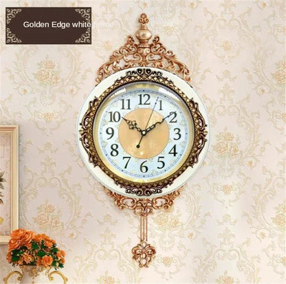 Large Luxury Gold Wall Clock Living Room Silent Creative Swing Wall watches Bedroom Quartz Clocks Wall Home Decor