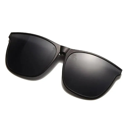 Polarized Clip On Sunglasses Men Photochromic Car Driver Goggles Night Vision Glasses Anti Glare Vintage Square Glasses