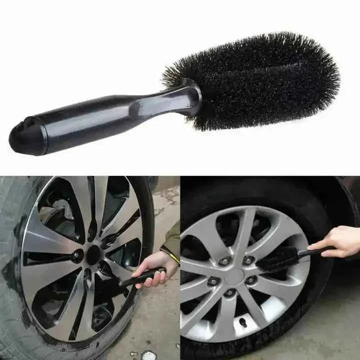 Car Wheel Cleaning Brush Profession Tire Auto Cleaning Detailing Care Wet  Dry Wheel Tire Rim Clean Brush Goods Accessory