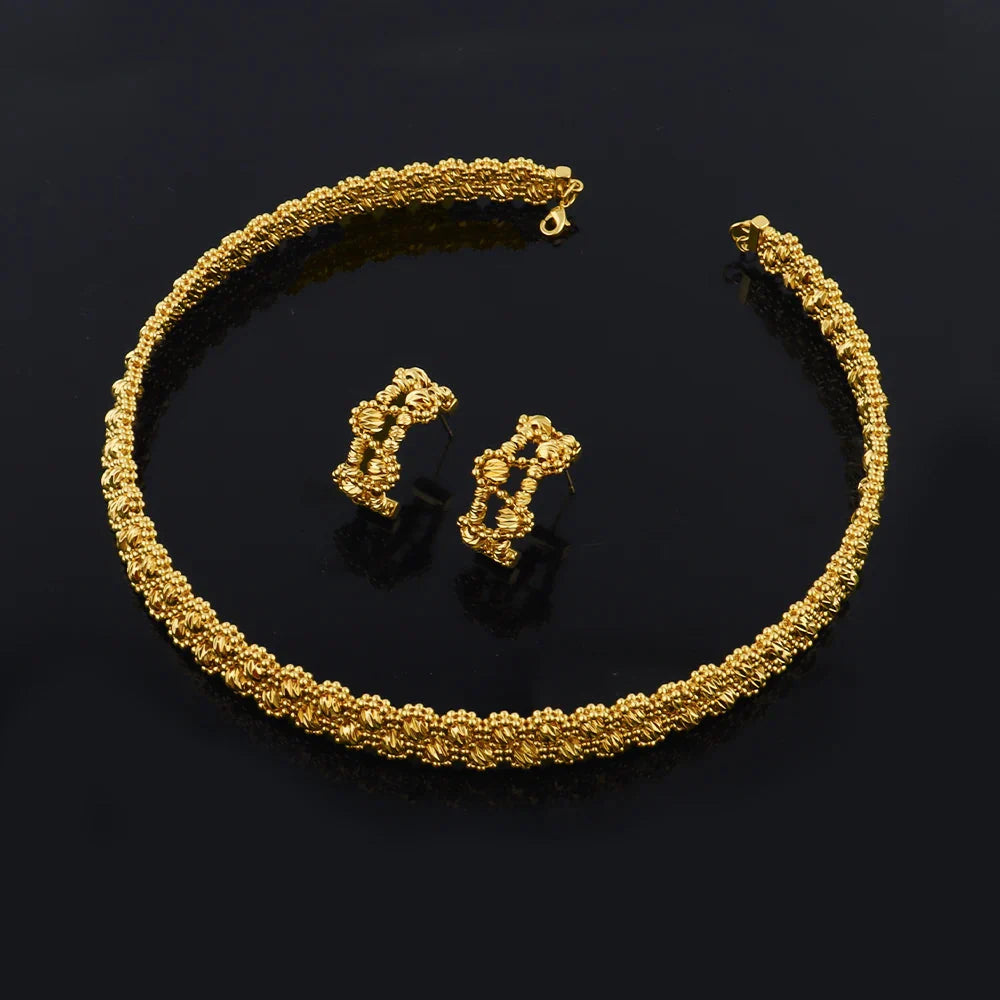 Necklace Bracelet Ring Earrings Jewelry Sets for Women, Elegant Charm Gift for Party Wedding, Sparkling Jewellery Woman Accessor