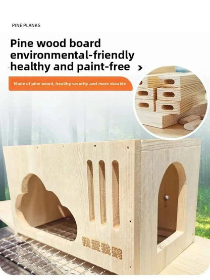 Hanging Bird Nests Breathable Hatching Bird's Wooden House Pet Supplies Swallow Finch Squirrel Small Birds Animals Nests Box