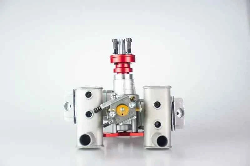RCGF 40cc Twin Gas Engine with Walbro Carb, for Competition Scale RC Models