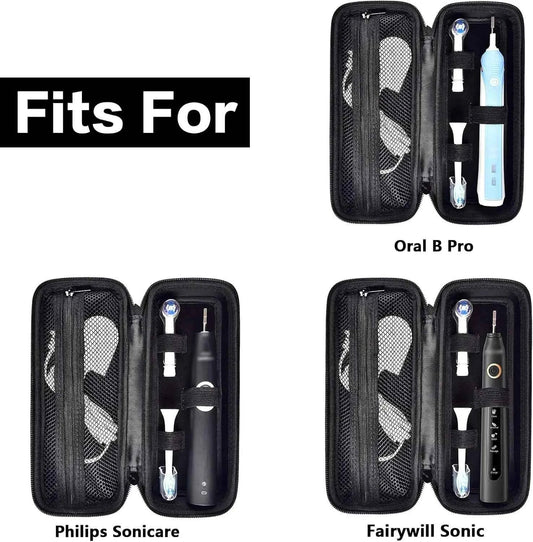 Toothbrush Travel Case Compatible with Oral-B Pro 1000, 2000, 3000, 3500, 1500/ for Philips Sonicare ProtectiveClean 4100 5100