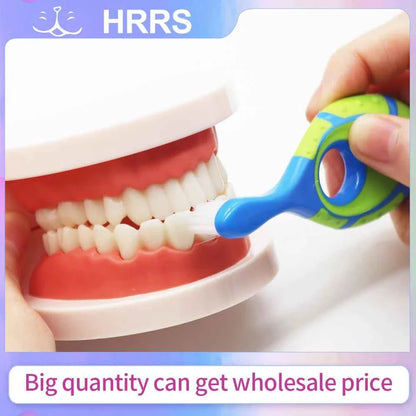 2Pcs/Set KidsToothbrush With Soft Bristles BPA-Free Children Toothbrush Training Deciduous Teeth Toothbrush