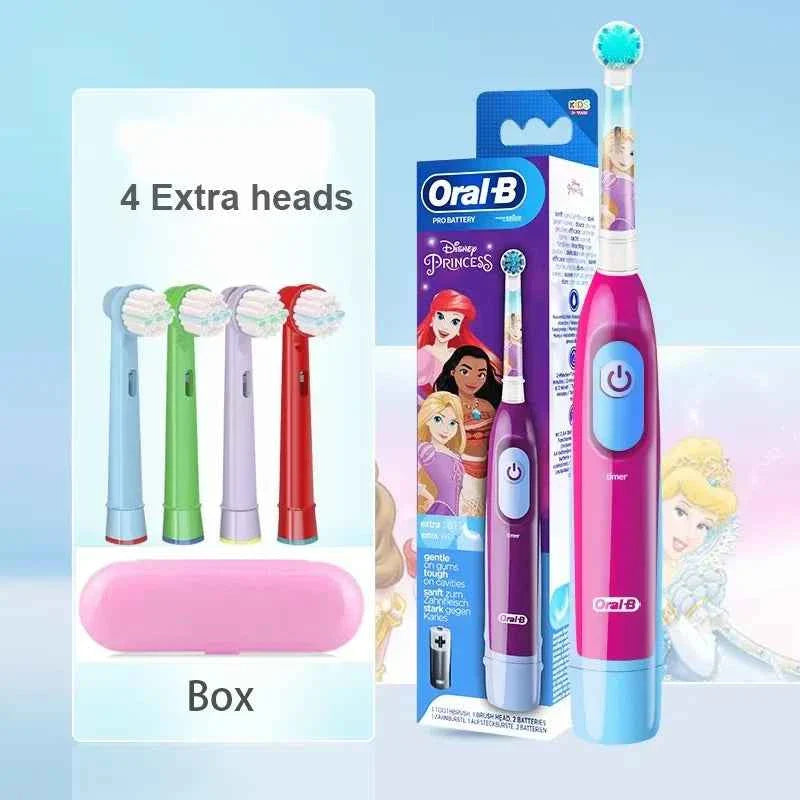 Oral B Kid Electric Toothbrush Car Design Toothbrush for Kid Soft Bristle Gentle Clean Teeth with Replacement Refills Waterpoof