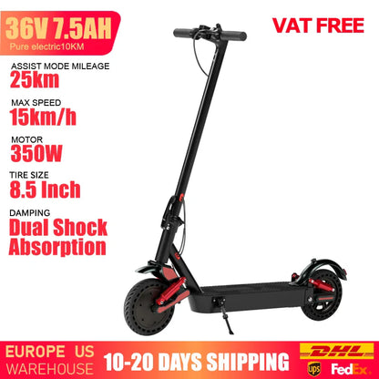 HUANCI D06 500W e scooter Electric Scooters 32km/h escooters Escooter scooter electric for adults eScooter Dual Shock Absorbers