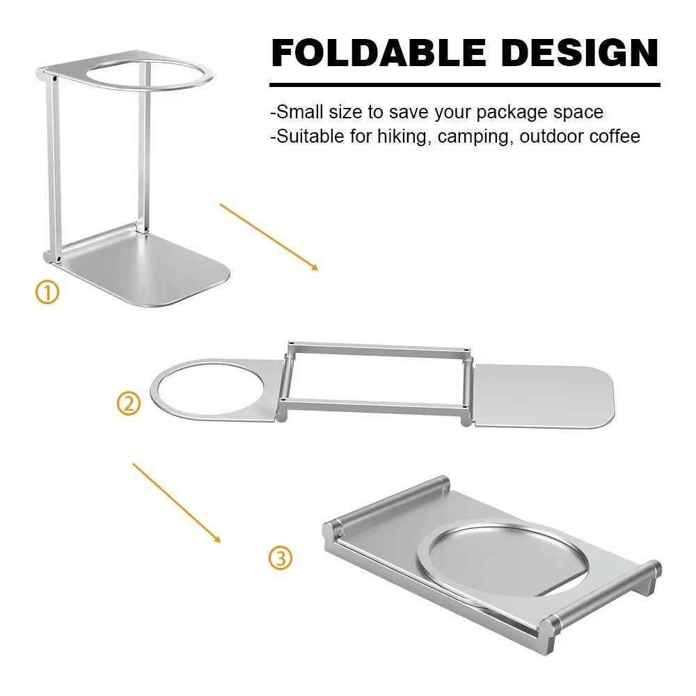 Coffee Machine Stand Drip Filter Coffee Stand Aluminum Alloy Foldable Lightweight Outdoor Quality Professional Coffee Accessorie