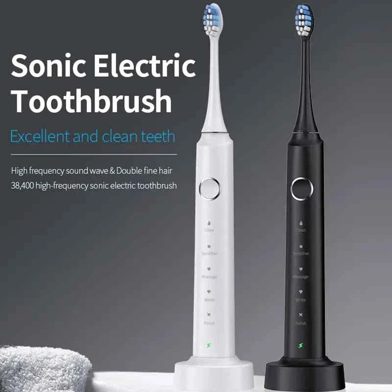 2025 Smart Sonic Electric Toothbrush for Adults Deep Cleaning with Soft Bristles and Waterproof Feature Teeth Whitening