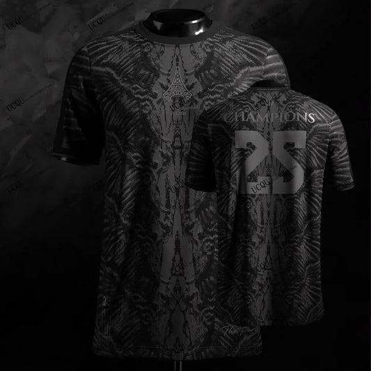 Parisians 2026 Men PSG Special Football 3D Print T-Shirt Training Soccer Uniform The European Champions Jersey Tee Tops Unisex