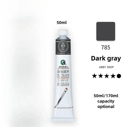 Maries Oil Paint 50ML Oil Painting Art Creation Pigment Large Oil Paint Paint Single Commonly Used 24 Colors