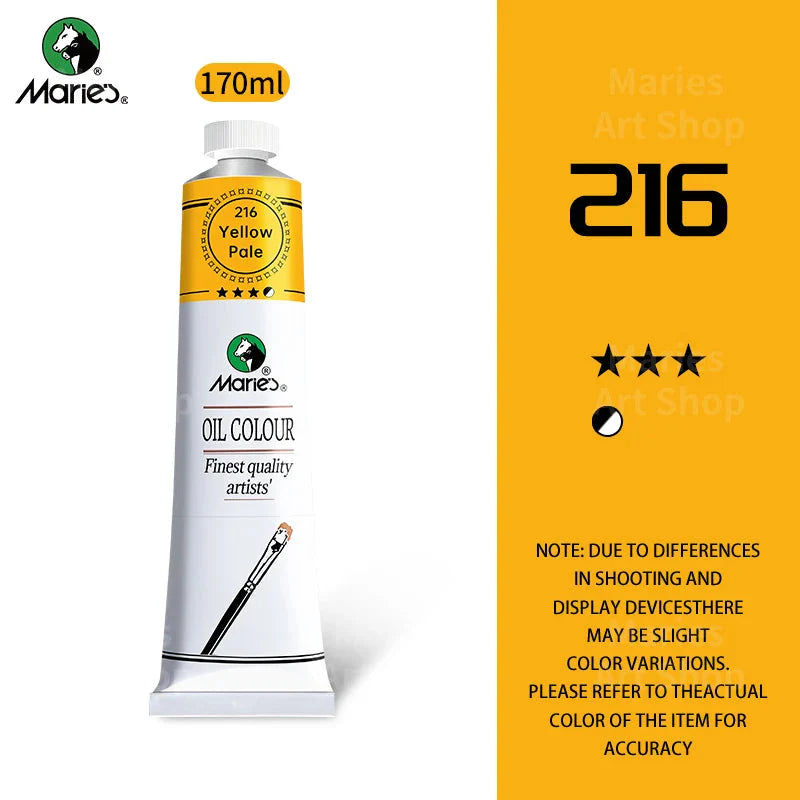 Marie's Oil Paint 170ml/5.95oz Large Tube,Art Supplies for Canvas Painting,Egg,Graffiti,Fabric,Stone,Leather,Wood,Ceramic