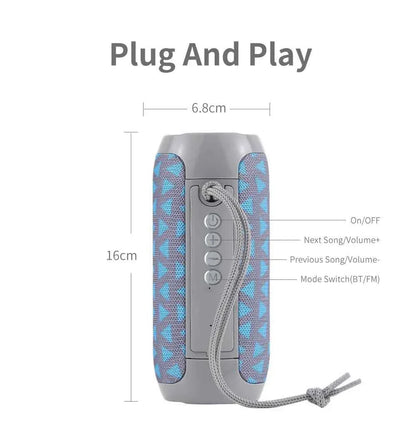 Bluetooth Speaker T&G TG117 Portable TWS Sound Box Waterproof Loudspeaker Outdoor Stereo Surround Speakers Support TF FM Radio