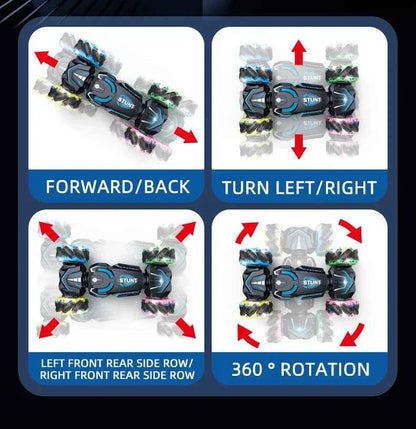 RC Drift Car Toy, Cool and Dynamic Dazzling, Made of Large Glow Wheels