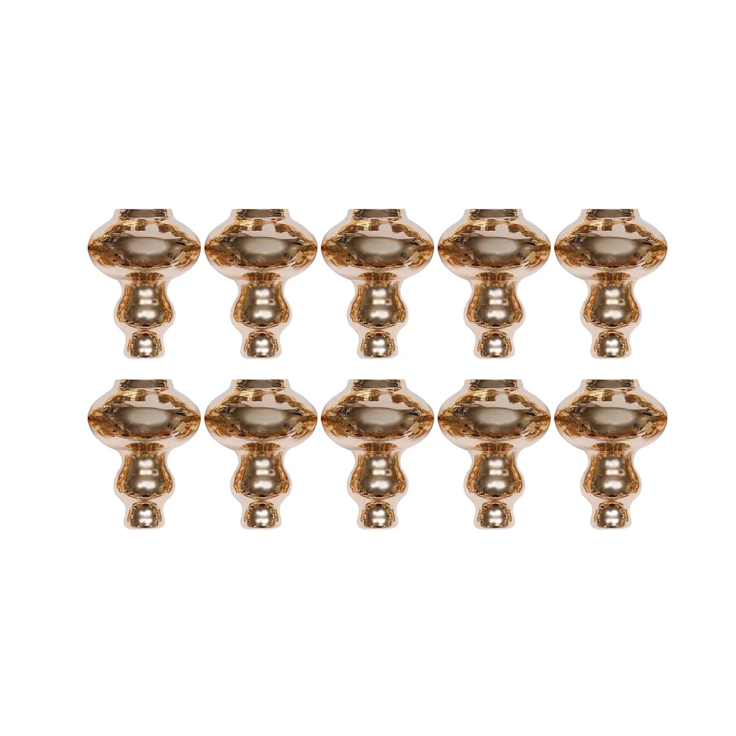10Pcs Versatile Wedding stands Metal Trumpet Holders Vases For Weddings, Party Decorations