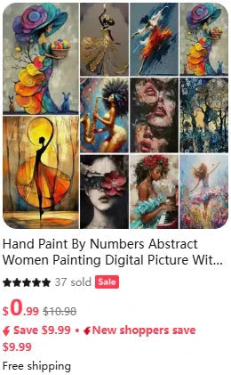 Acrylic Paint By Numbers Modular Picture With Paint Drawing On Canvas Adults Handpainted Gift Wall Art Painting Home Decor