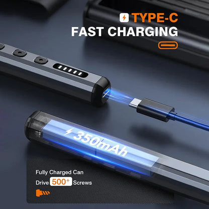 Mini Electric Precision Screwdriver, 38 in 1 Magnetic Bits, Torque Control, DIY Tools, Repair Tool Kit for iPhones, Switch,PS5