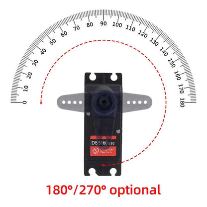 RC Steering Servo High Torque Servo Waterproof 60Kg 80Kg 150Kg 1/5 1/6 servo HV Metal Digital for  HPI Baja 5B SS RC Car