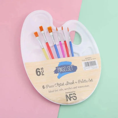 Adults Drawing Artist Coloring Student Art Painting Supplies Watercolor Tray Art Oval Palette Brush Set Oil Painting Palette
