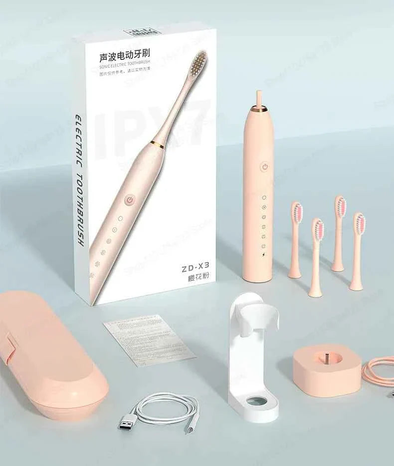 Xiaomi Mijia Sonic Electric Toothbrush Smart Timing Tooth Brush Teeth Whitening Fast Charging Base Toothbrush Replacement Head