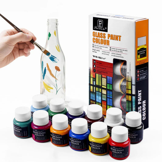 Acrylic Paint Set 6/12 Colors 25ml,Water-Proof Portable Art Rich Pigments for DlY Craft,Drawing,Painting,Canvas, Rock