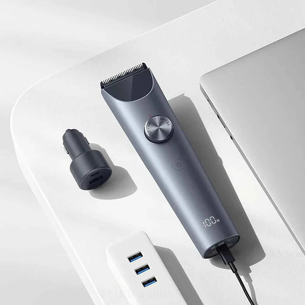 MIJIA Hair Clipper 2 Cutting Machine Trimmer Professional Clippers Titanium Alloy Blade Rechargeable Barber Shaver Cutter