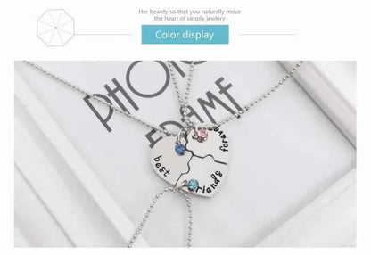 New Best Friends Necklace For Women Girls Broken Heart Puzzle Musical Note Pendant Necklaces BFF Friendship Forever Jewelry Gift