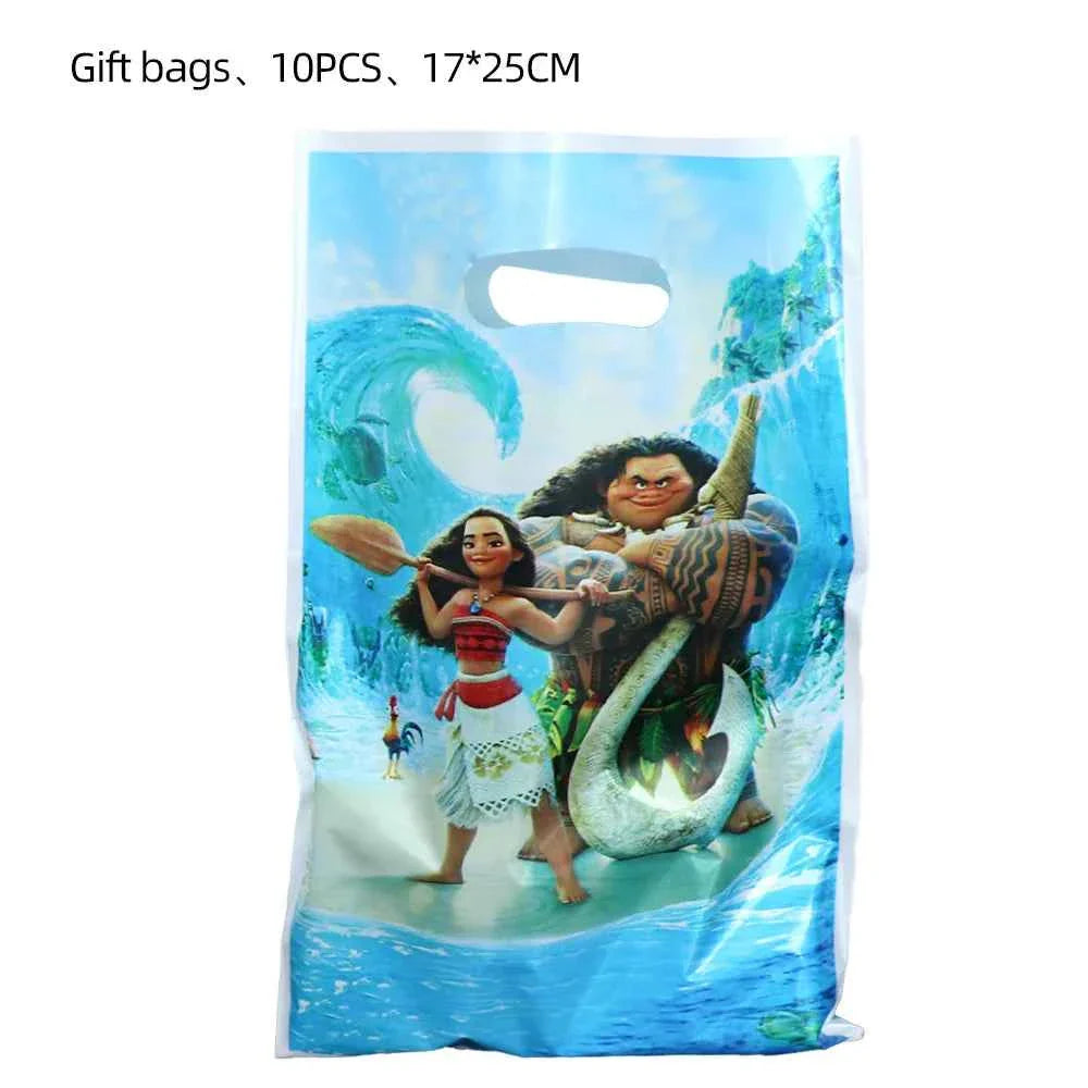 Moana Party Decorations Balloons Set Tableware Napkins Cups Plates Backdrop Kit Disney Vaiana Theme Happy Birthday Deco Supplies