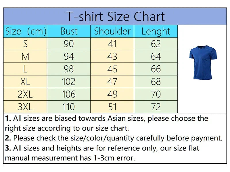Mens T-shirt Print Casual Exercise Tops Outdoor Jogging Marathon Clothing Summer Quick-Drying Mesh Tees Daily Cycling Sportswear