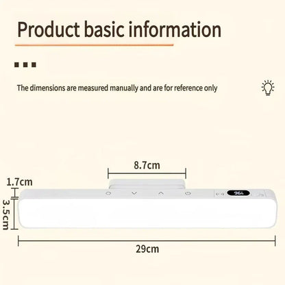 Touch Table Lamp Magnetic Desk Lamp Bulit-in Rechargeable Battery for Reading Cabinet Mirror Bedside Rechargeable Night Lights