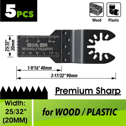 Oscillating Saw Blades Kit，Multitool Blades - Compatible with Milwaukee Dewalt  Worx Skil AEG Ryobi