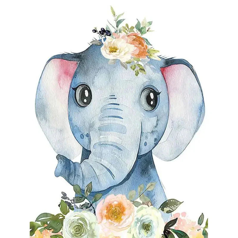 GATYZTORY Paint By Number For Kids Painting Animal And Flower 20x20cm Decorative Paintings Kill Time Easy Hand Painting