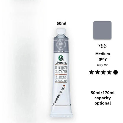 Maries Oil Paint 50ML Oil Painting Art Creation Pigment Large Oil Paint Paint Single Commonly Used 24 Colors