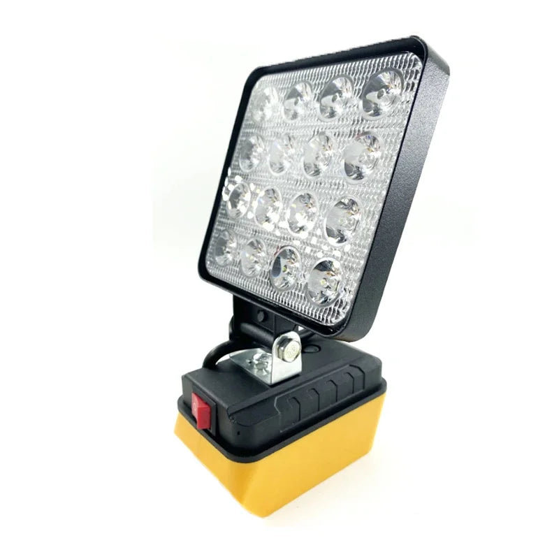 4 Inch Portable LED Work Light for Dewalt 18V 20V Lithium Battery Outdoor Lighting Work Lamp Camping Lighting Outdoor Flashlight