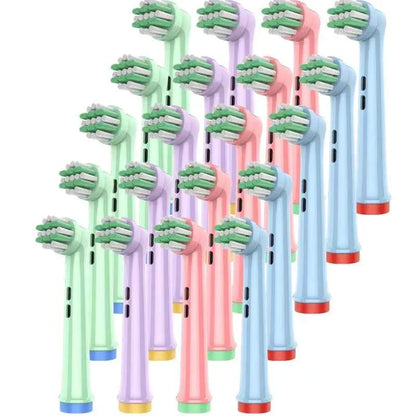 20/16/8/4PCS EB-10A/EB10-X Soft Bristle Kids Toothbrush Head Compatible For Oral b