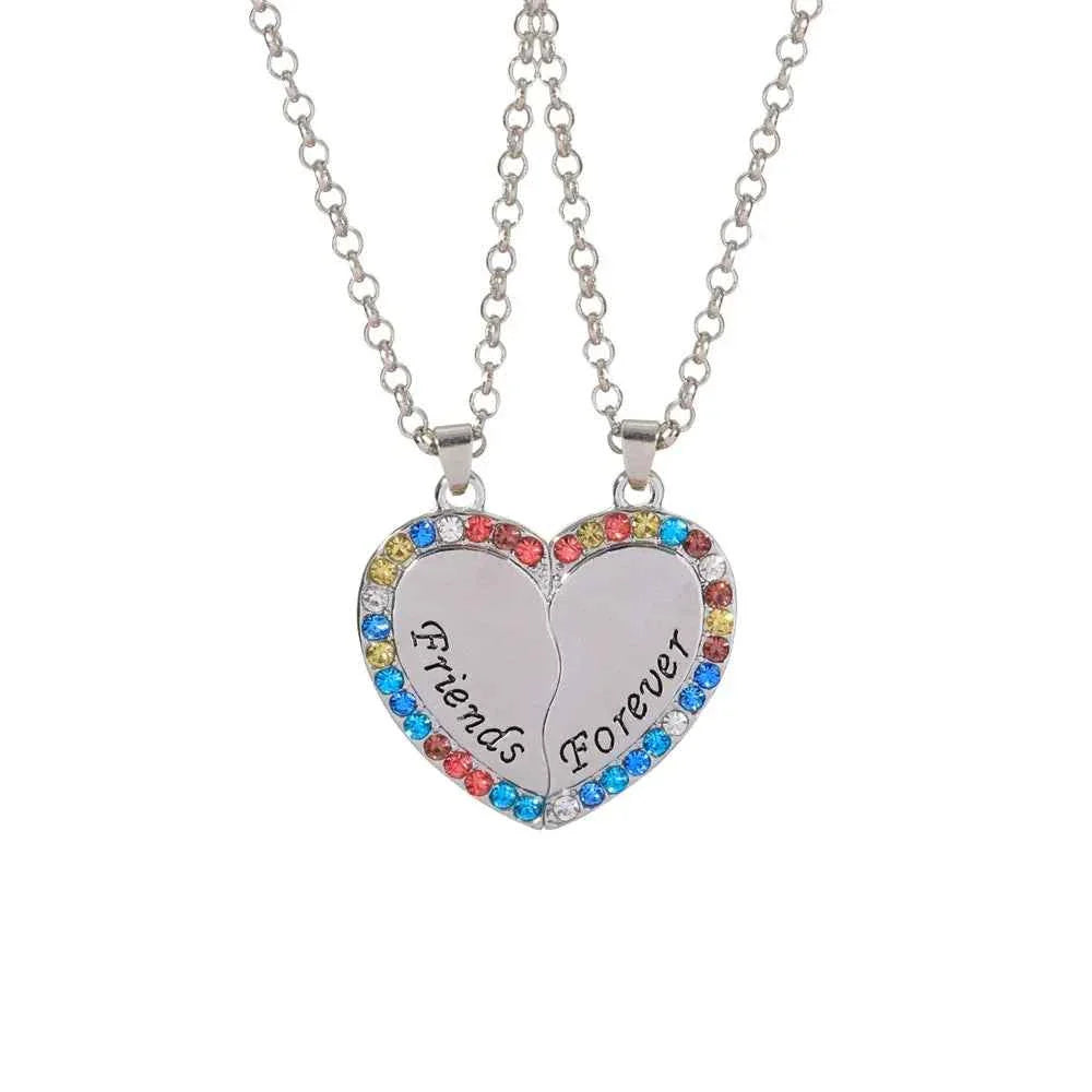 Best Friends Necklace Together forever Never Apart Maybe In Distance But Never In Heart