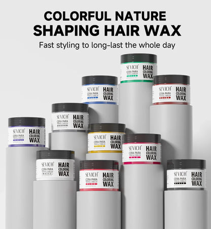 SEVICH Hair Colour Wax Temporary DIY Hair Coloring Wax One-Time Long Lasting Hair Dye Mud Cream Christmas Hair Styling Products