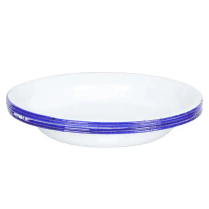 4 Pcs Serving Enamel Dish Set White Platters Enamelware Dishes Vegetarian Diet Dinner Plates